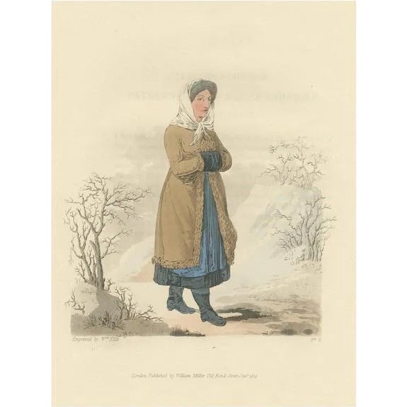 A Countrywoman of Upper Carniola, Slovenia, Eastern Europe, 1804, Print For Sale