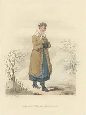 A Countrywoman of Upper Carniola, Slovenia, Eastern Europe, 1804, Print