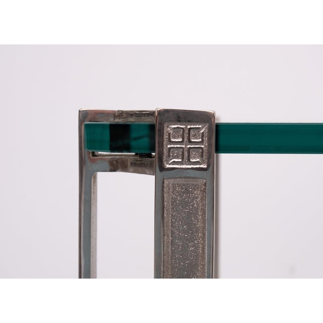 Glass Square Model T24 Sofa Tables by Peter Ghyczy, 1970s, Set of 2 For Sale - Image 7 of 10