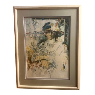 Late 20th Century “Time Circle of a Woman” S/N Limited Ed. Lithograph by Amy Burnett For Sale