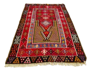 Traditional Turkish Kilim Rug, 1960