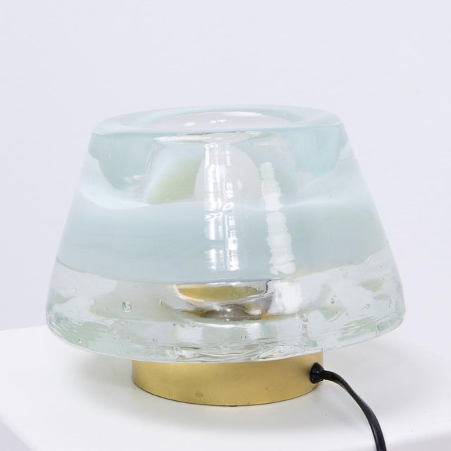 Mid-Century Modern Glass Table Lamp from Leucos, 1970s For Sale - Image 3 of 9