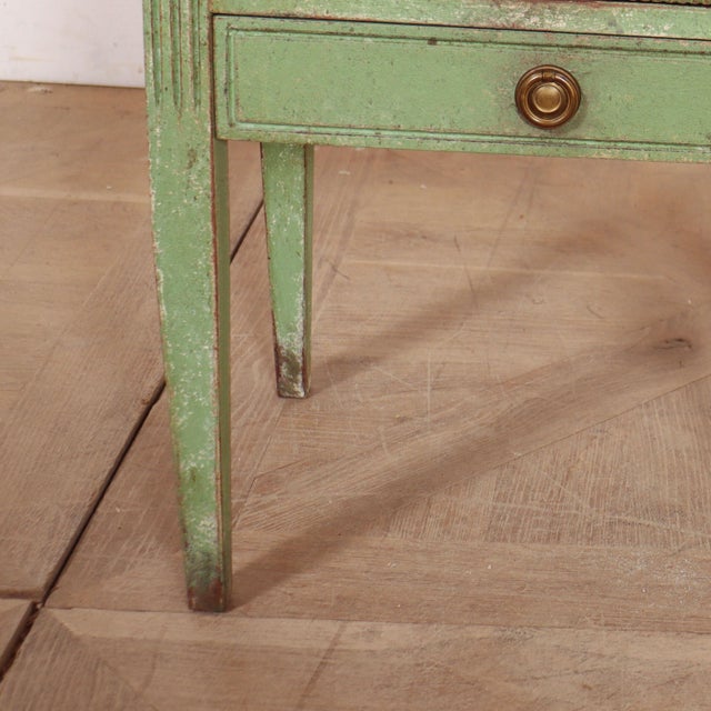 Swedish Painted Bedside Cabinet, 1890s For Sale - Image 4 of 12