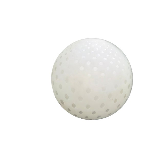 Vintage Post Modern Abstract Sphere Floor Light Glass Orb Polka Dots For Sale - Image 11 of 14