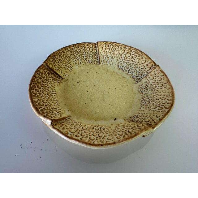 Ceramic 1990's S. Hubbard Organic Artistic Pottery Decorative Plate For Sale - Image 7 of 9