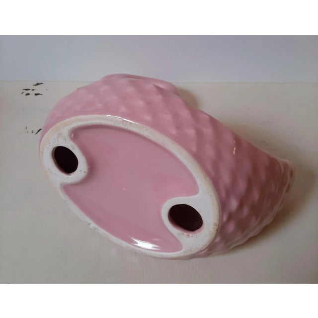 Mid 20th Century Mid Century Ceramic Pink Swan For Sale - Image 5 of 5