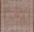 Baby Blue Persian Antique Joshegan Rug With Geometric Medallion Design in Soft Red's For Sale - Image 8 of 12