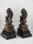 Rare Antique Pair of Victorian-Era Bronze Lion Rampart Bookends on Pedestal. For Sale - Image 9 of 16