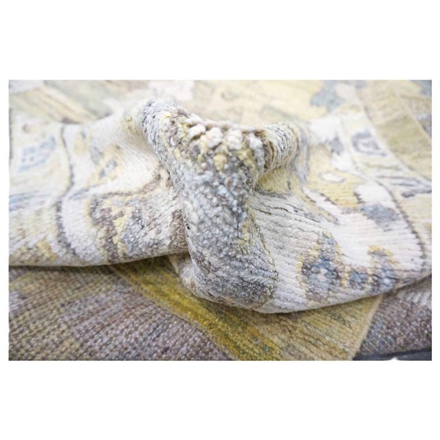 21st Century Turkish Oushak Wool 9x13 Gold, Ivory & Gray Handmade Area Rug #1144134 For Sale - Image 11 of 11
