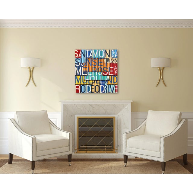 Mulholland Drive - Photorealistic Oil and Enamel Colorful Painting on Canvas Original Artwork by Ross Tamlin For Sale - Image 9 of 9