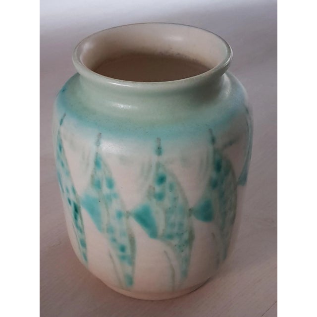 This is a striking Lapis Ware vase from Pilkington's Royal Lancastrian circa 1930. It has an abstract design in Lapis Ware...