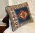 Tribal Handwoven Kilim Textile Accent Pillow – Geometric Tribal Design, Down Insert For Sale - Image 3 of 10