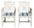 Pair of Hollywood Regency Pagoda Back Armchairs For Sale