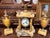 Column Mantel Clock with Cassolettes, Set of 3, in Very Good conditions. Designed before 1890