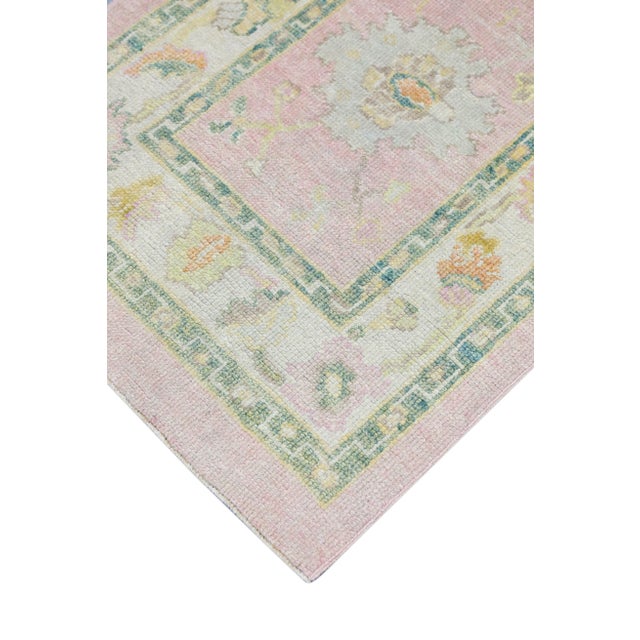 Modern Turkish Oushak Rug 2'8" x 10'5" For Sale In Houston - Image 6 of 9
