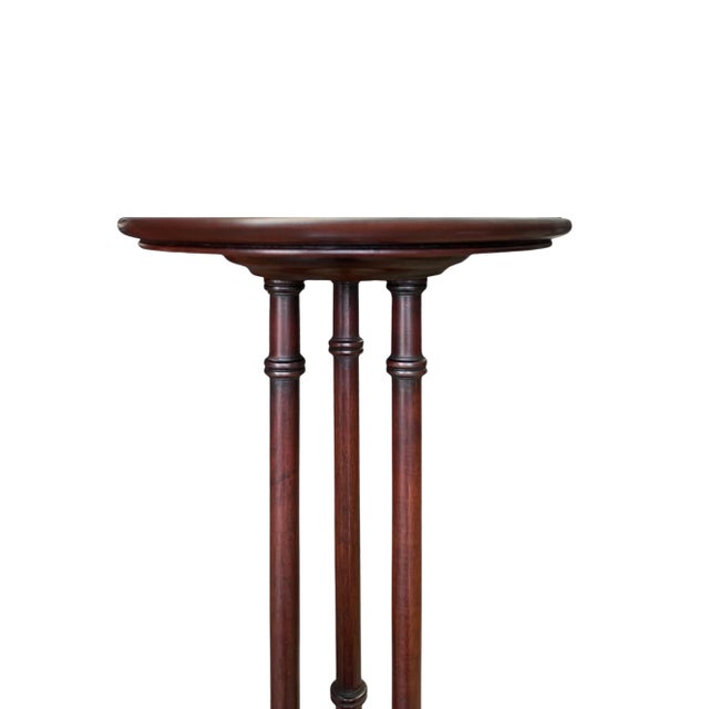 1940s Regency Style Mahogany Plant Stands - a Pair For Sale In Atlanta - Image 6 of 7