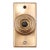 Vintage Polished Brass Single Button Door Bell For Sale