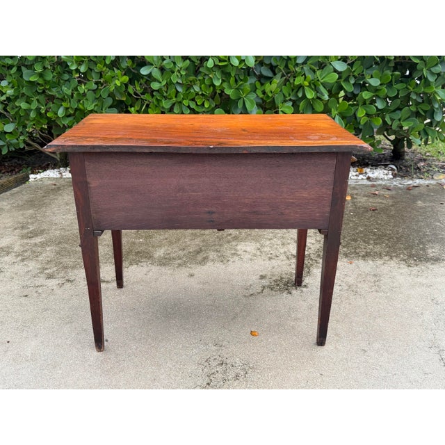 Wood Antique Federal Style Mahogany Sideboard With Brass Hardware For Sale - Image 7 of 15