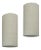Plaster Concrete Flush Mount Italian Can Tube Lights - a Pair For Sale