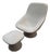 Luca Nichetto for Artifort Pala Swivel Chair + Ottoman, Set For Sale