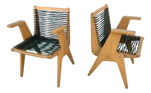 Robert Kayton Pair of Rope Armchairs