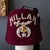 Persian Masonic Shriner Hillah Fez of Burgundy Wool Sequins and Tassel For Sale - Image 3 of 18