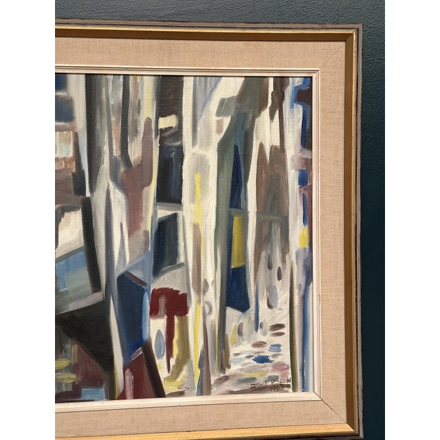 Kurt Persson, Abstract Alley, 1960s, Oil Painting on Canvas, Framed For Sale - Image 12 of 18