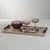 Contemporary Cameroon Rectangular Mink Leather Serving Tray with Handles, Large For Sale - Image 3 of 3