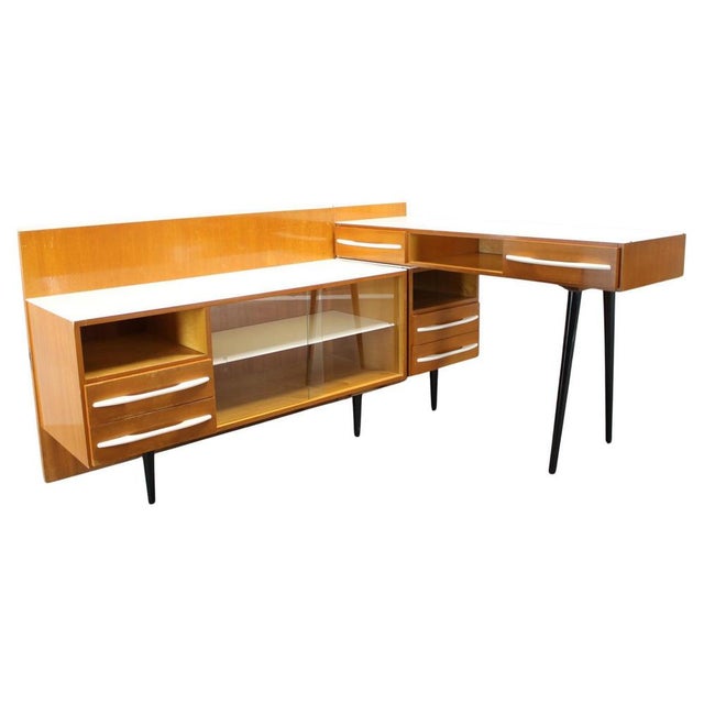 Mid-Century Modular Desk and Storage Unit attributed to Mojmír Požár for Up Závody, 1960s, Set of 3 For Sale - Image 17 of 17