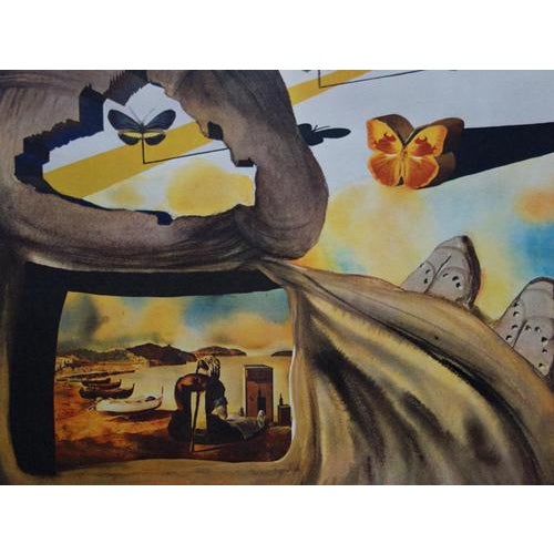 Modern Salvador Dalí, Normandy, SNCF Butterfly Suite, Original Lithograph For Sale - Image 3 of 7