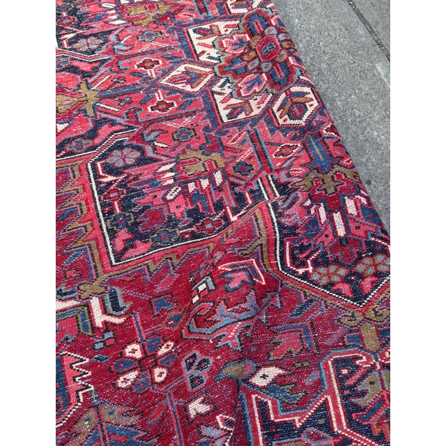 8ft 1in X 11ft Heriz Persian Area Rug For Sale In San Francisco - Image 6 of 12