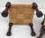 Vintage Woven Jute and Mahogany Stools - Set of 3 For Sale - Image 11 of 12