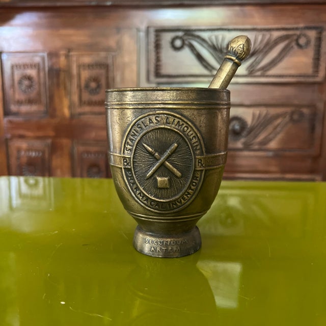 1960s Brass Mortar and Pestle For Sale In Atlanta - Image 6 of 6