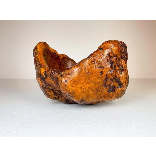 1960s Large Swedish Folk Art Organic Burl Bowl, 1960s For Sale - Image 5 of 16
