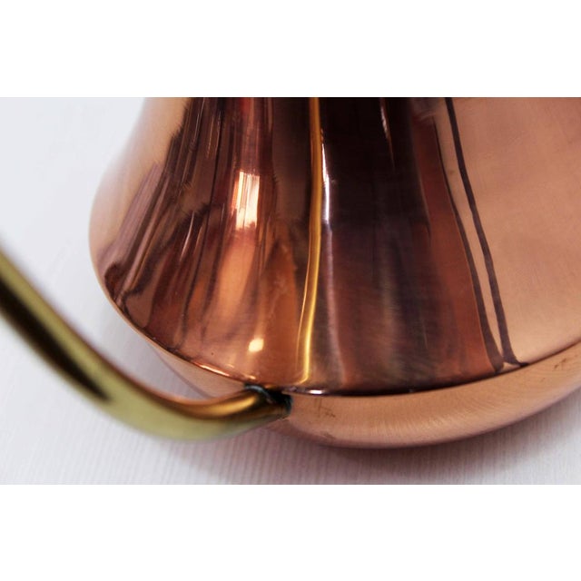 Metal Vintage Brass and Copper Watering Can, France, 1960s For Sale - Image 7 of 11