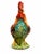 Transitional Mid-20th-Century Glazed Ceramic Rooster Figurine For Sale - Image 3 of 7