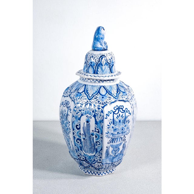 Lidded Vases, Delft, 1800, Set of x For Sale - Image 11 of 18