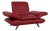 Leather Armchair in Red with Manual Function by Koinor Rossini For Sale