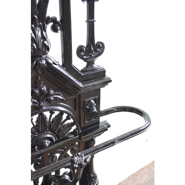 Victorian Cast Iron Hall Stand in the style of Christopher Dresser, 1870 For Sale - Image 10 of 18