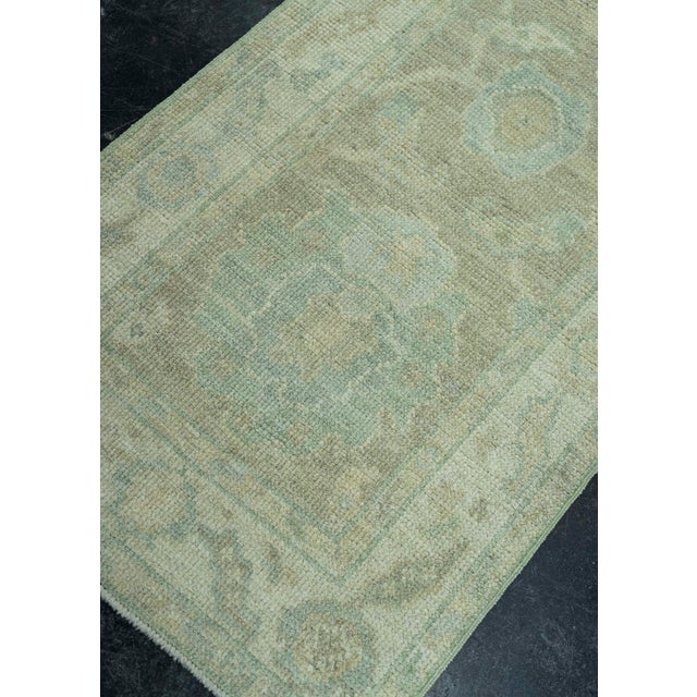 Brown Turkish Oushak Rug 2'2" x 10'3" #19320 For Sale - Image 8 of 8