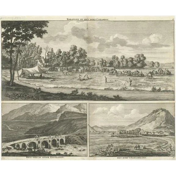 Three Views of the Middle East, 1711, Paper For Sale - Image 6 of 6