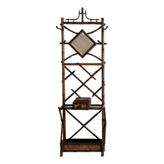 1900 - 1909 France Chocolate Bamboo Coat Rack For Sale