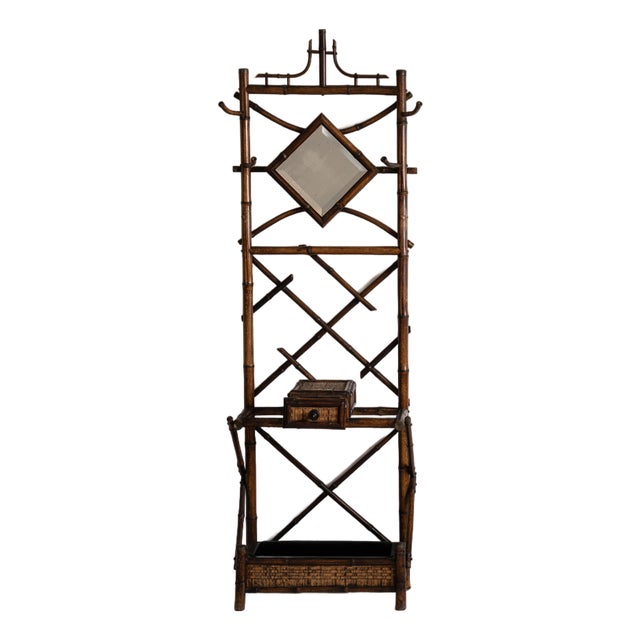 1900 - 1909 France Chocolate Bamboo Coat Rack For Sale