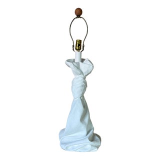 1980s John Dickinson Style Draped Table Lamp For Sale