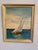 Vintage Mid-Century Nautical Sailboat Seascape Original Oil Painting in Gilt Frame For Sale - Image 10 of 11