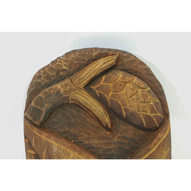 Tribal African Wood Decorative Mask Wall Sculpture For Sale - Image 3 of 7