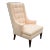 Mahogany Tall Living Room Side Accent Chair For Sale
