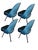 1960s restored armless Executive chairs designed by Saarinen and made by Knoll. The restored chairs have new high end...