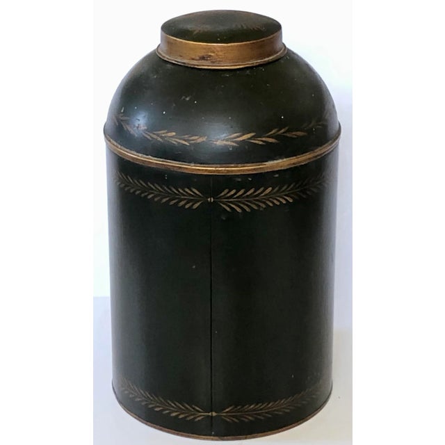 Farmhouse French Tole Tea Canister For Sale - Image 3 of 9