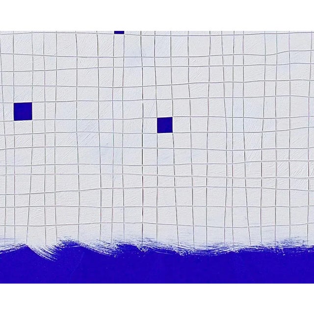 Abstract Tom Henderson "Luck of the Devil - Blue", Painting For Sale - Image 3 of 7